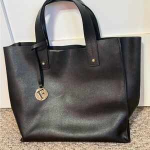 Elegant Black Tote Bag
